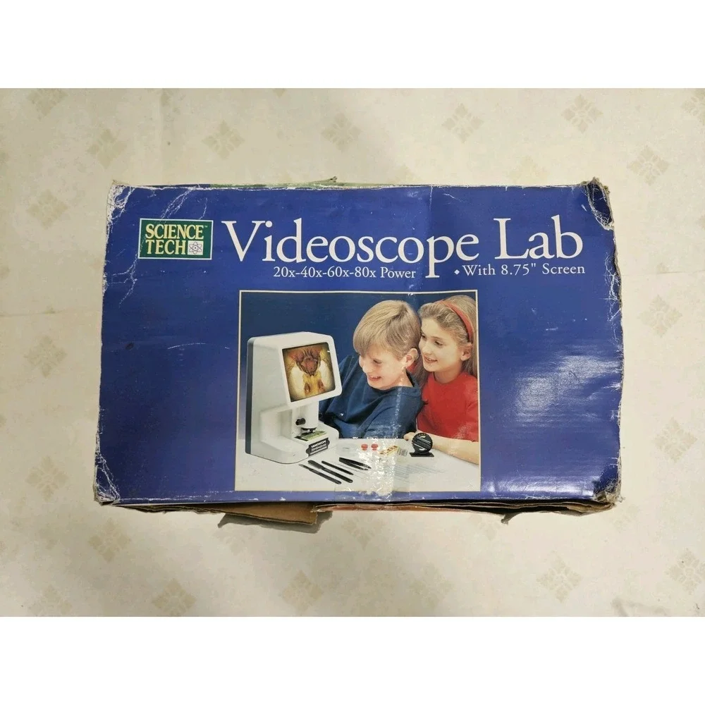 SCIENCE TECH VIDEOSCOPE LAB 36687 WITH 20X-40X 80x POWER PCS 8.75